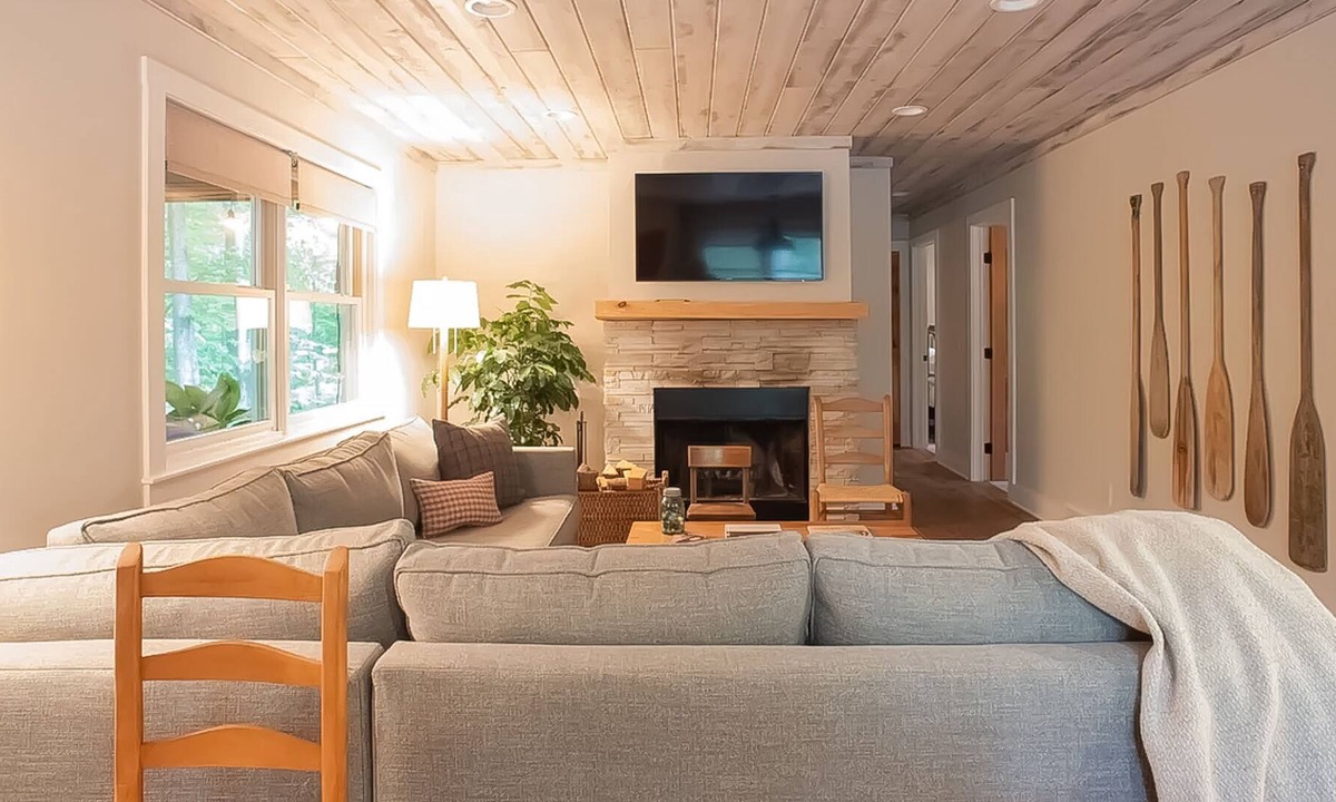 Maple City House | Tree-lined abode with a sprawling deck, large yard, grill, firepit, & central AC