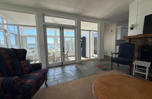 Cotuit House | Beachfront Cape Cod Cottage Overlooking Cotuit Harbor & Walk to Village