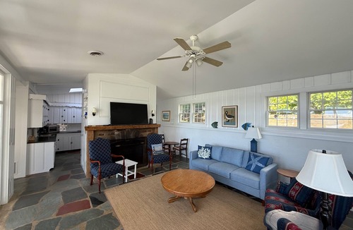 Cotuit House | Beachfront Cape Cod Cottage Overlooking Cotuit Harbor & Walk to Village